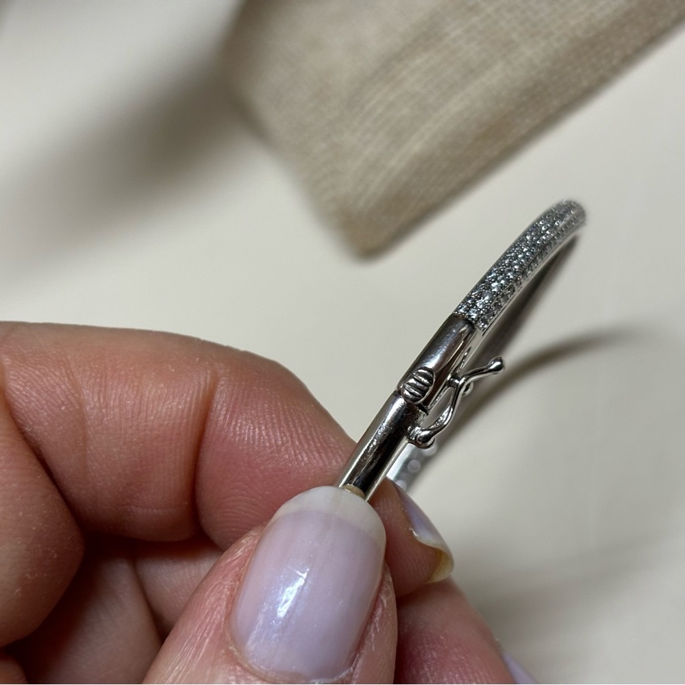 Lafonn Classic Platinum-Plated Simulated Diamond Bracelet - Picture 9 of 9